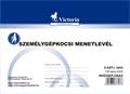 Nyomtatvány, menetlevél, személygépkocsi, 100 lap, A5, fekvő, VICTORIA PAPER, 